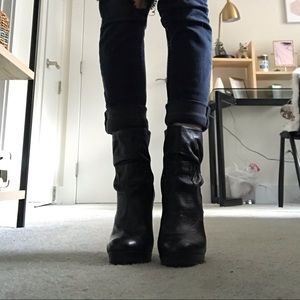 Michael Kors Leather Heeled Booties